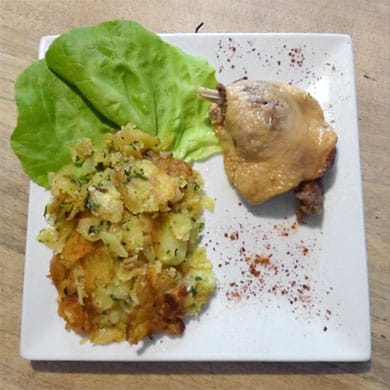 Recette Cuisses de canard confites et Pommes de terre sarladaises