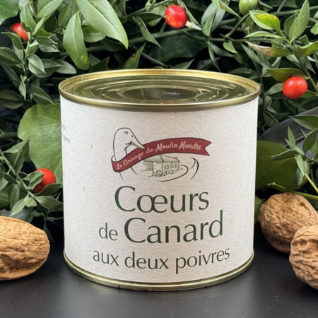 Cœurs de Canard aux deux poivres 570g